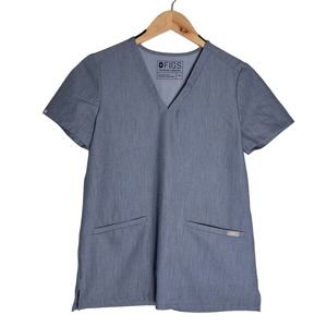 Figs | Women | Graphite Casma Three Pocket Scrub Top | Size XS